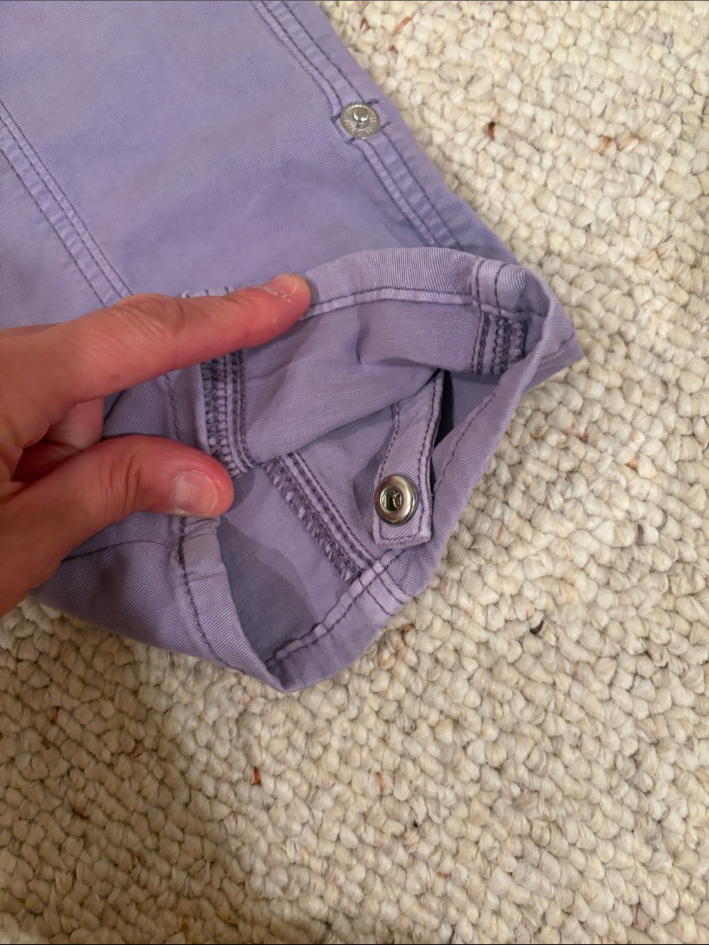 White House black market pret a pedi lavender mid rise pantWomen's Straight-Leg - Picture 4 of 12
